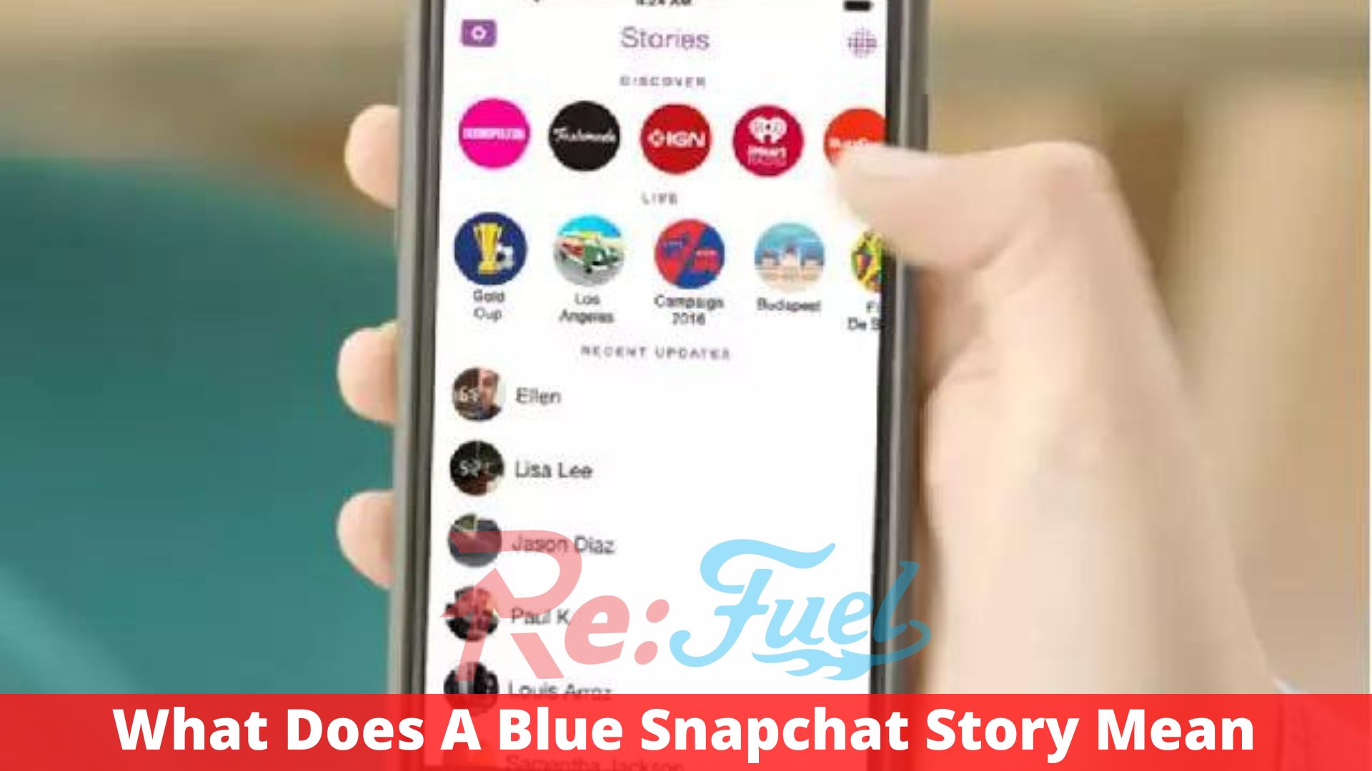 What Does A Blue Snapchat Story Mean