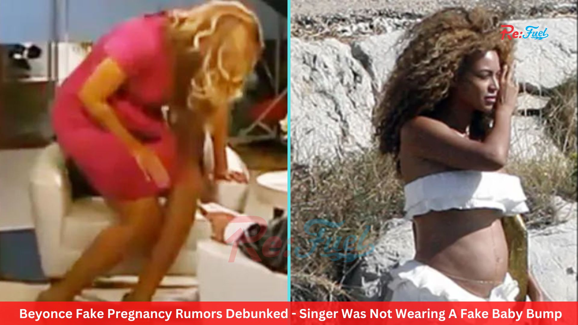 Beyonce Fake Pregnancy Rumors Debunked - Singer Was Not Wearing A Fake Baby Bump